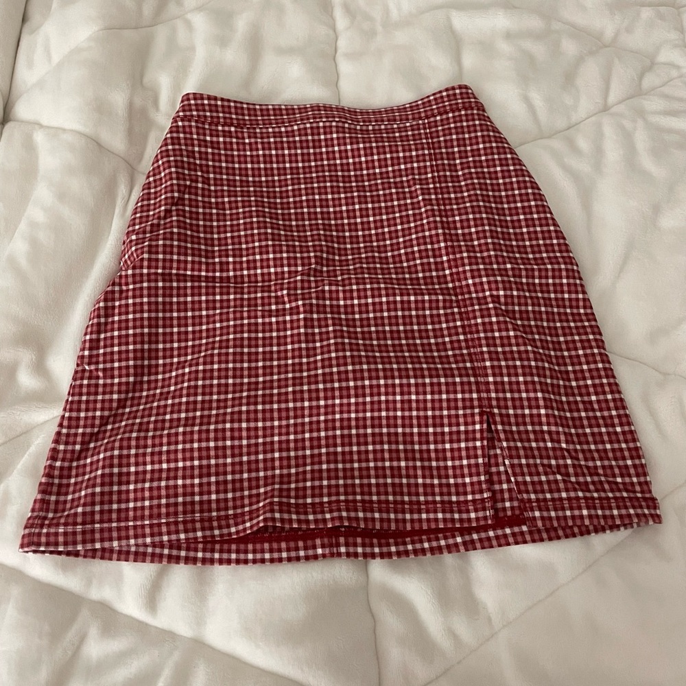 red gingham skirt hollister
